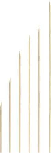 Miniatura 7 de KingSeal - 1600 pinchos de madera de bambú natural para parrilla, 10 pulgadas x 0.118 in de diámetro, para shish keabs, barbacoa y arreglos