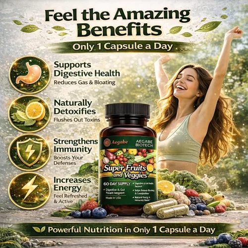 Miniatura 4 de Suplemento de súper frutas y verduras, 36 verduras y frutas frescas, suplemento nutricional diario Balance of Nature para salud digestiva y alivio