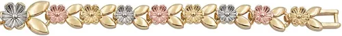 Miniatura 6 de Giffor Pulsera para mujer, pulsera de 7.1in, joyería laminada, 14 quilates, Circonita cúbica
