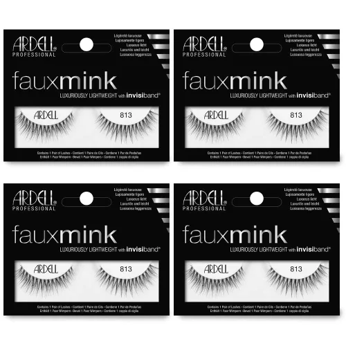 Miniatura 6 de Ardell Pestañas postizas de visón sintético Demi Wispies, sin nudos, pestañas reutilizables para una mezcla sin costuras, paquete de 4