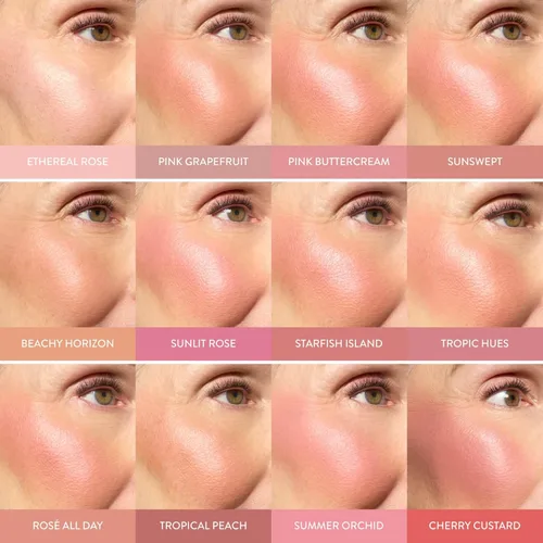 Miniatura 6 de LAURA GELLER NEW YORK Baked Blush-n-Brighten - Rubor marmoleado para mejillas - Tonos tropicales - Acabado satinado - Color para construir 02 Tonos