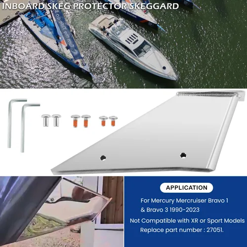 Miniatura 2 de 27051 - Protector de skeg para Mercury Mercruiser Bravo 1 y Bravo 3 1990-2023