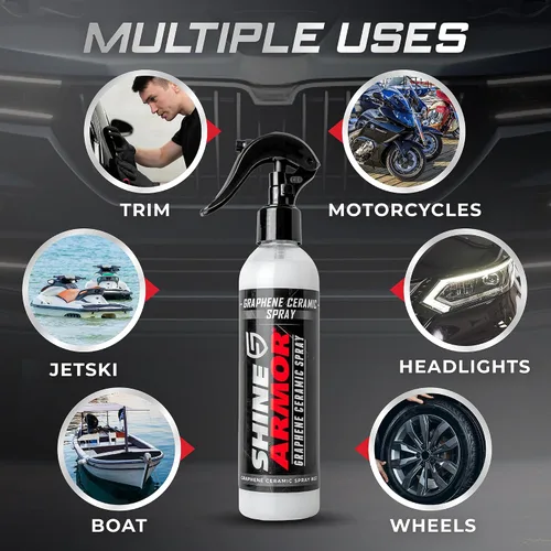Miniatura 5 de Revestimiento de cerámica de grafeno para automóviles Aerosol de cera para automóviles de próxima generación Protege el trabajo de pintura