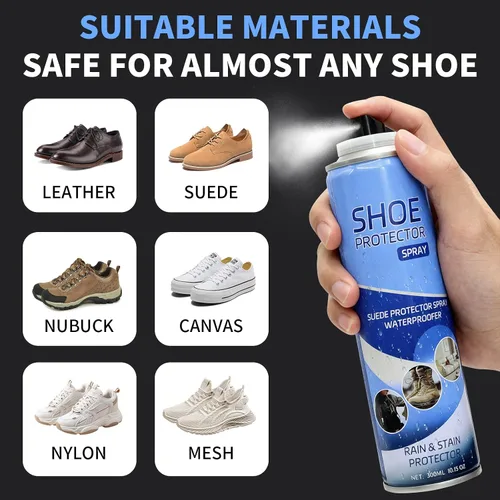 Miniatura 9 de Spray protector de zapatos, Nano impermeable para zapatos y tenis, repelente al agua invisible y protector de manchas para cuero, nobuck, lona