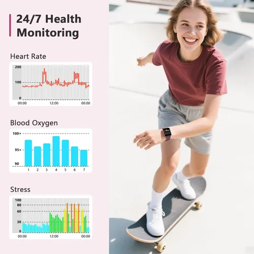 Miniatura 6 de Blackview 2026 Fitness Tracker (Answer/Make Calls), Smart Watch for Men and Women with Heart Rate/SpO2/Sleep Monitor/2 Straps, 100+ Sports Modes