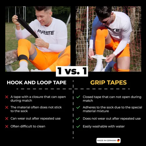 Miniatura 3 de PASTE ® Correas para Espinilleras de Fútbol de Silicona para Hombres, Mujeres y Jóvenes