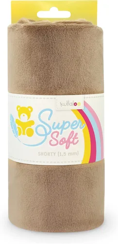 Miniatura 42 de kullaloo Tela de Felpa Tela Minky Blanca Sólida para Coser Material de Abrazo Súper Suave 39.5x29.5 pulgadas Peluches, Mantas de Bebé