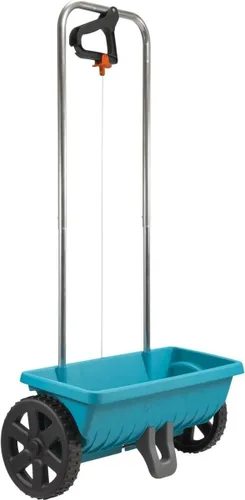 Gardena Esparcidor L: Esparcidor universal para entrega de fertilizantes, semillas y sal, 17.7 in de ancho de extensión, para aproximadamente