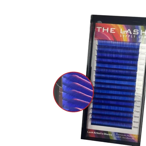 Miniatura 12 de THE LASH SUPPLY Extensiones de pestañas de volumen de color para Halloween, rizo CC, 0.51-0.70 pulgadas de longitud, 0.07 de grosor, rizo natural
