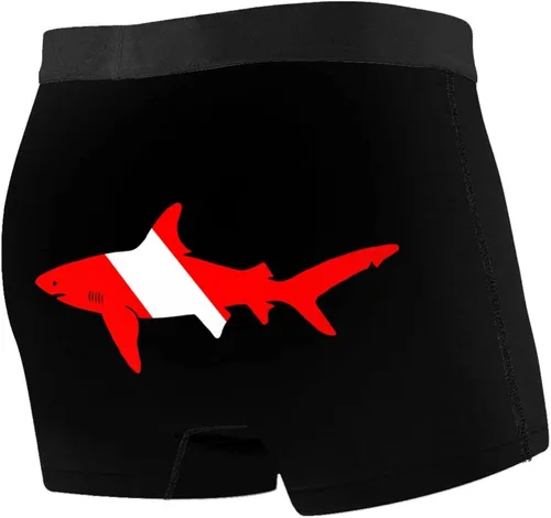 Miniatura 2 de Calzoncillos tipo bóxer para hombre Shark Diver Scuba Soft Underpants Stretch Boxer Trunk con bolsa S-XXL