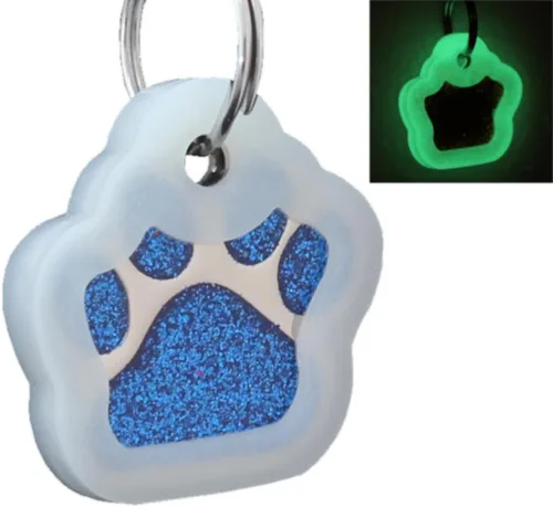 Miniatura 9 de Etiquetas de identificación de mascotas de acero inoxidable grabadas con láser, personalizadas para perros y gatos, etiqueta redonda de hueso
