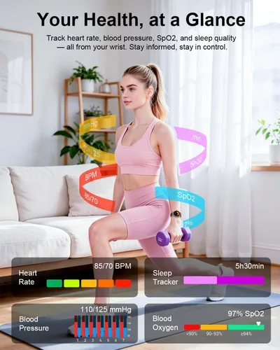 Miniatura 4 de Smart Watches for Women, 1.27" Fitness Watch with Bluetooth Make & Answer Calls,24H Heart Rate/SpO2/Sleep Monitor,120+ Sport Modes IP68 Fitness
