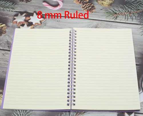 Miniatura 4 de Yansanido Cuaderno en espiral, 4 piezas de 21 cm x 15 cm, A5, de plástico grueso morado, con tapas duras, 80 hojas - 160 páginas con líneas de 8 mm