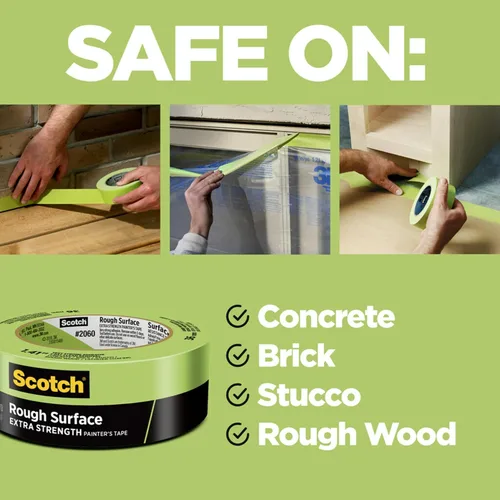 Miniatura 2 de Scotch Painter's Tape Cinta adhesiva 2060-1A 2060, 1 pulgada por 60 yardas, verde, paquete de 4