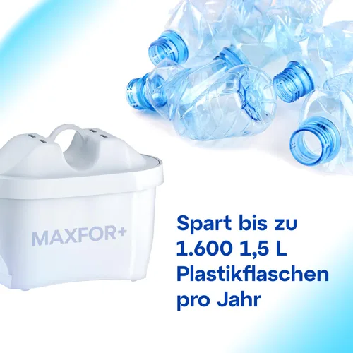 Miniatura 6 de AQUAPHOR Onyx White - Jarra con filtro de agua – Diseño de encimera con capacidad de 4.2 L, 1 filtro MAXFOR+ incluido que reduce el cloro de cal