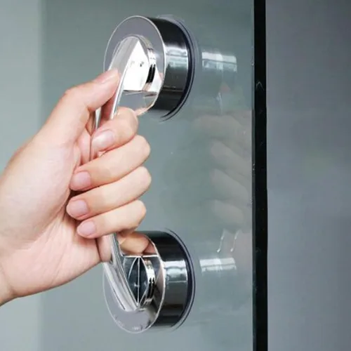 Miniatura 5 de KAFENDA Manijas de vidrio para puertas y ventanas, puertas correderas de baño, pasamanos de ducha. Reposabrazos con ventosa para armarios, armarios
