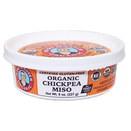 Miniatura 8 de Miso Master Miso orgánico de garbanzos, sin soja, sin gluten, orgánico, sin OMG, vegano, kosher, pasta de miso blanca vegana, tubo de 16 onzas