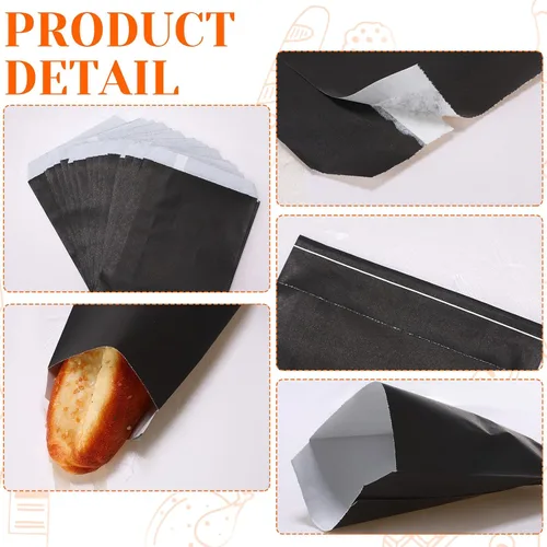 Miniatura 7 de Lallisa 1000 bolsas de vidrio de 5 x 7 pulgadas, bolsas de papel encerado, fundas para galletas, bolsas de papel de cera para sándwich para fiesta
