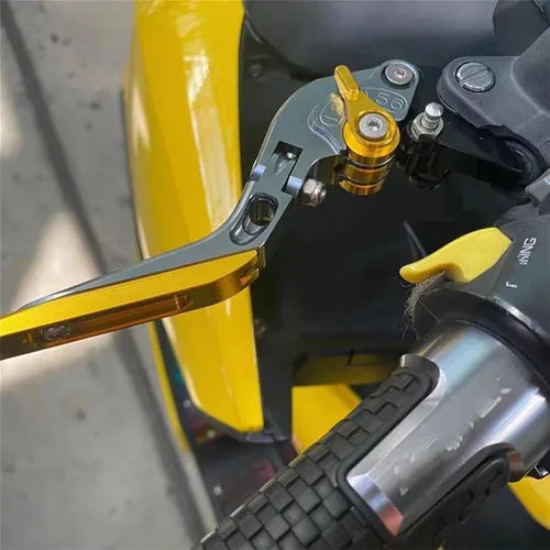 Miniatura 4 de para Yamaha para Xmax 300 para Techmax para X-MAX 125 300 2020 2022 Manetas de freno de embrague con bloqueo de estacionamiento (color negro y azul)