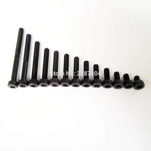 Miniatura 3 de Tornillo de cabeza hexagonal, Perno de acero de clase 12,9, 25 piezas, color negro, M2, M3, diámetro de 0.079 in y 0.118 in Pernos