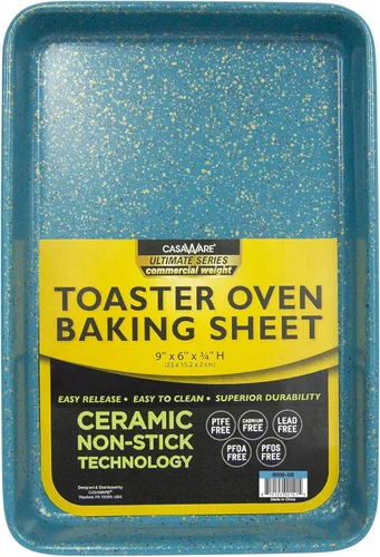 Miniatura 6 de casaWare Horno tostador de 9.75 x 6.62 x 0.75 pulgadas (exterior), serie Ultimate Series, sartén para hornear con revestimiento antiadherente