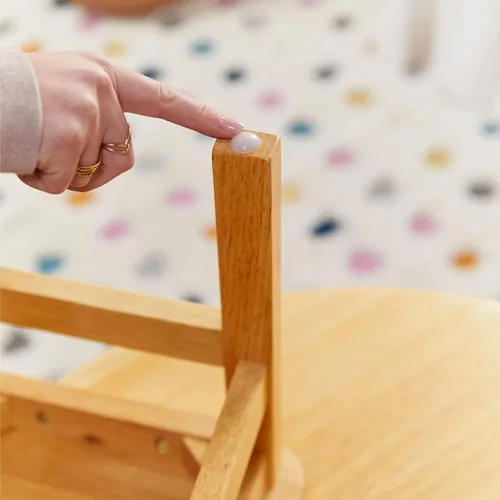 Miniatura 10 de Silla ECR4Kids montada con espalda escalonada de 3 peldaños, Natural, 2