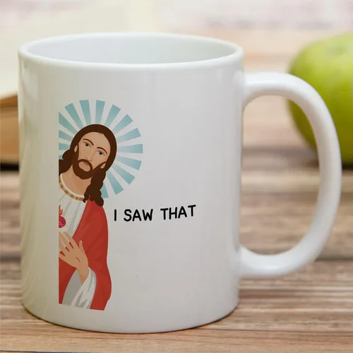 Miniatura 13 de Retreez Taza divertida – This Girl Runs on Coffee + Jesus - Tazas de café de cerámica de 11 onzas – Divertido, sarcasmo, sarcástico, motivacional