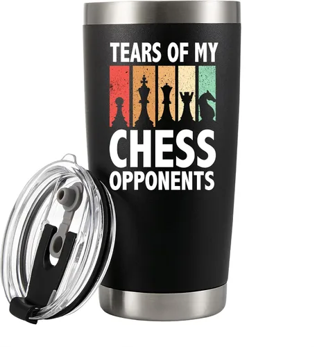 Panvola Tears Of My Chess Opponents - Regalos de ajedrez para jugadores, entrenadores, amantes del ajedrez, papá, novio, marido, hermano, vaso