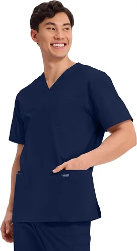 Miniatura 35 de Cherokee WW Professionals WW695 - Camisa de uniforme sanitario para hombre, con cuello en V