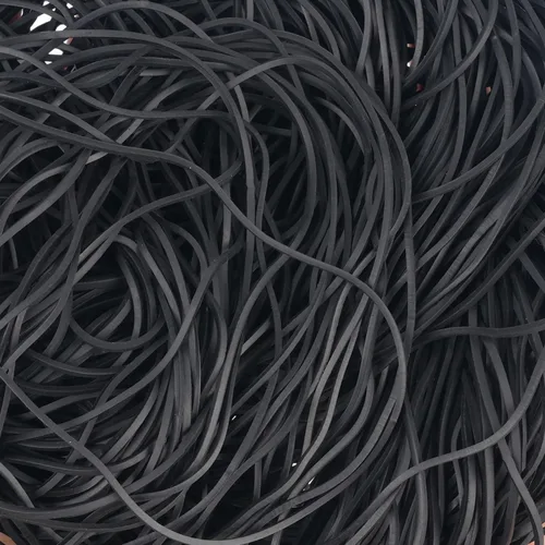 Miniatura 5 de Foshine Bandas de goma elásticas para botes de basura, tamaño grande, #117A, 200 unidades, bandas elásticas negras de 7 pulgadas para suministros