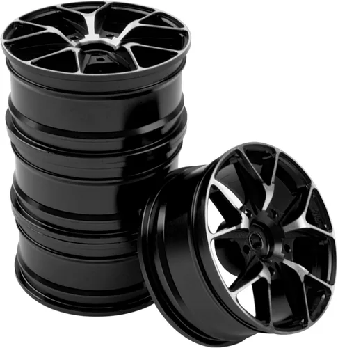Miniatura 6 de ShareGoo - Llantas de metal – Bujes hexagonales de 0.472 in, llantas de rueda RC Drift On-Road Racing Touring 1/10, compatibles con HSP, Tamiya