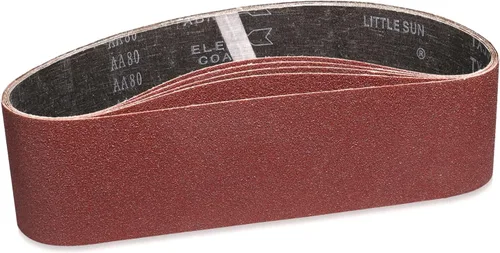 Miniatura 7 de Cinturón de lijado de 4 x 36 pulgadas, bandas lijadoras de banda de 40 granos, mejor para lijar madera, metal y pintura (paquete de 4)