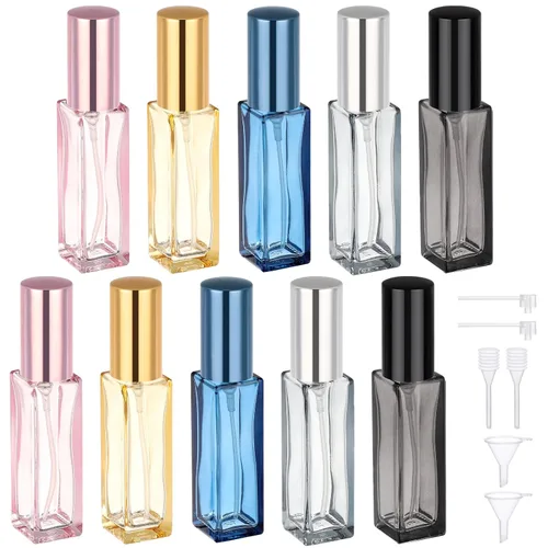 Miniatura 20 de Segbeauty Mini Botella Atomizador de Perfume Portátil, 5 piezas de botellas de spray de colonia recargables vacías, botella de perfume de vidrio