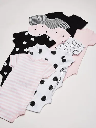 Miniatura 6 de Gerber Onesies Paquete de 8 mamelucos de manga corta para niñas bebés