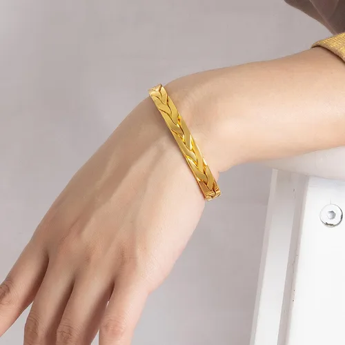 Miniatura 2 de Pulsera de plata de ley 925 para hombres y mujeres, pulseras simples para parejas, joyería para él, pulsera ajustable en una bonita caja de regalo