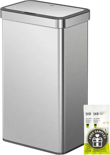 Miniatura 17 de EKO Mirage X - Bote de basura con sensor de movimiento de 21.1 galones, automático, grande, para cocina, sin contacto, de acero inoxidable