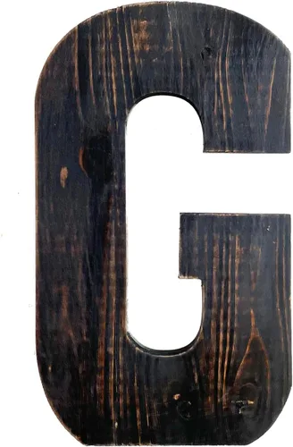 Miniatura 22 de ABELOTS Arte de pared con letras grandes para sala de estar, baño, dormitorio y decoración del hogar, letras rústicas de granja para apellidos
