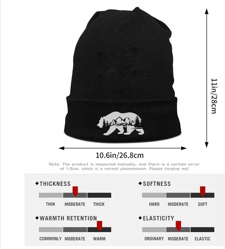 Miniatura 3 de FOECBIR Gorro para hombre y mujer, gorro de invierno, suave y cálido, unisex, gorro de calavera, ligero para mujer