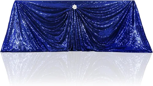 Miniatura 117 de PartyDelight Mantel de lentejuelas redondo de 50 pulgadas, color dorado claro, adorno de mesa para decoración de bodas, fiestas, cumpleaños