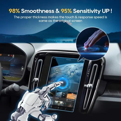 Miniatura 4 de Protector de pantalla de coche para accesorios Volvo 2016-2025 XC90/XC60/XC40/S90/S60/V90/V60 de 8.7 pulgadas + pantalla táctil AC con control