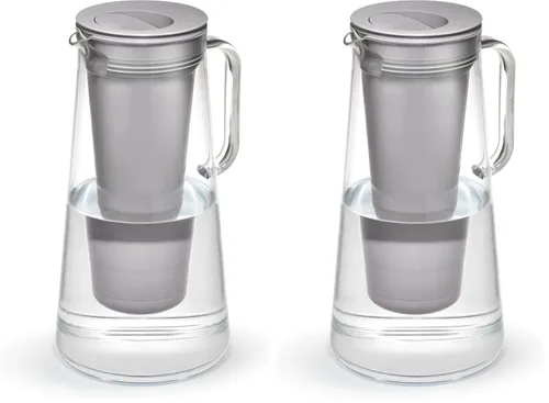 Miniatura 11 de LifeStraw Home - Jarra de filtro de agua de plástico sin BPA de 7 tazas (blanco)