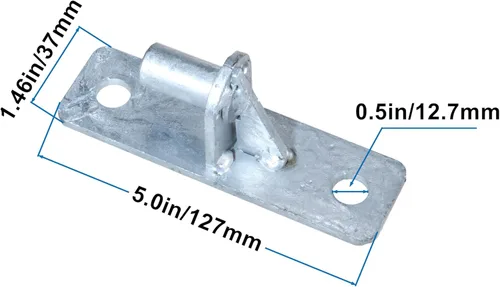 Miniatura 4 de Bisagra de puerta de montaje en pared Bisagras de puerta de enlace de cadena con pasador de bisagra 5/8 (4 piezas)