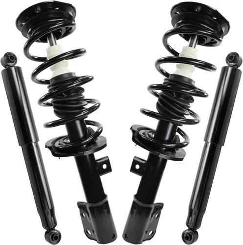 Miniatura 126 de Detroit Axle - Puntales y Amortiguadores para Chevy Traverse Buick Enclave GMC Acadia Saturn Outlook 2007-2012, 2 puntales delanteros con resorte
