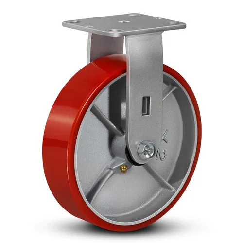 Miniatura 63 de Ruedas industriales de 4 x 2 pulgadas, ruedas resistentes, ruedas de poliuretano, capacidad de hasta 3200 libras. Uso para camión de plataforma