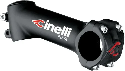 Cinelli Pista - Vástago de bicicleta (1.252 in, anodizado), color negro
