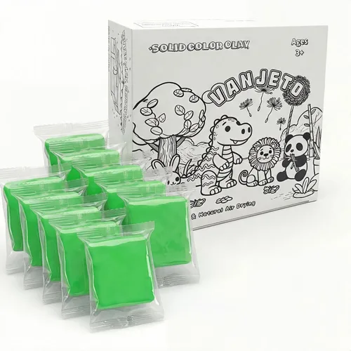 Miniatura 15 de Arcilla para modelar para niños, arcilla mágica VANJETO para niños secado al aire, arcilla súper suave para bricolaje Slime, arcilla de modelado Rojo