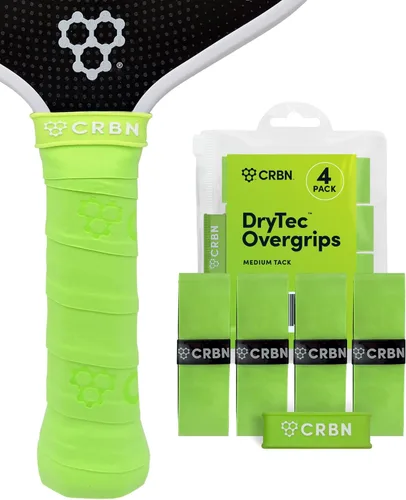 Miniatura 14 de CRBN Pickleball - Overgrips Drytec™ - Cinta adhesiva para pala de pickleball - Absorbe el impacto y la humedad - Pack de 4 Rojo - Paquete de 4