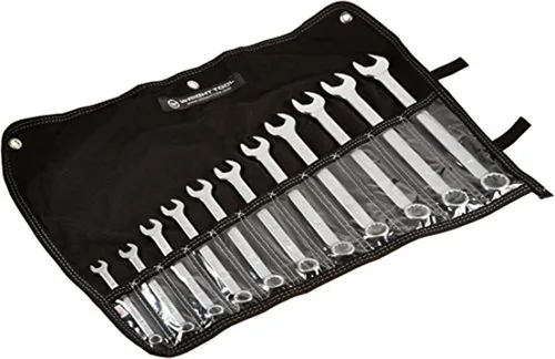 Wright Tool 711 Wrightgrip - Juego de llaves combinadas de 12 puntos, 11 piezas, color plateado