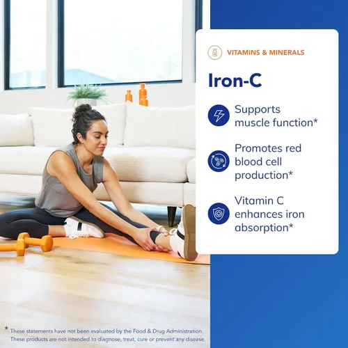 Miniatura 3 de Pure Encapsulations Iron-C - 15 mg - 175 mg de vitamina C - Soporte para glóbulos rojos* - Producción de energía - Píldora de hierro altamente