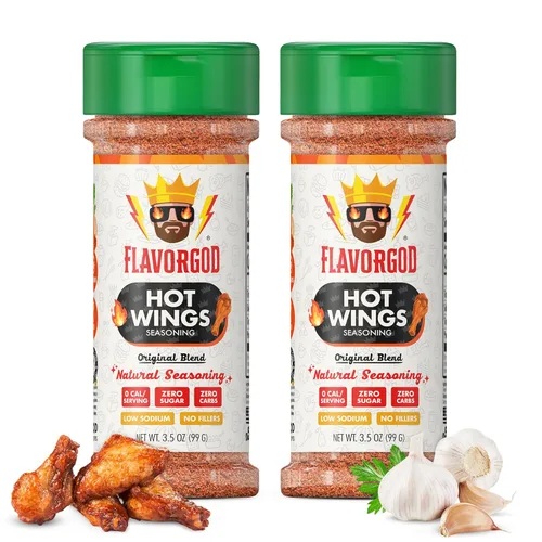 Miniatura 25 de Mezcla de Condimentos con Sabor a Queso de FlavorGod - Mezcla de Especias Premium Totalmente Natural y Saludable para Pollo, Verduras, Ensalada